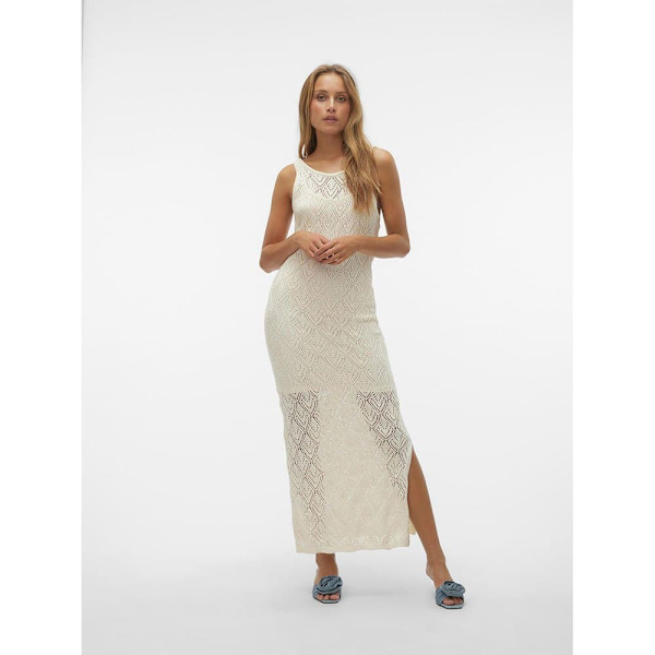 Vero Moda Riviera ärmlös Långklänning Beige L Kvinna