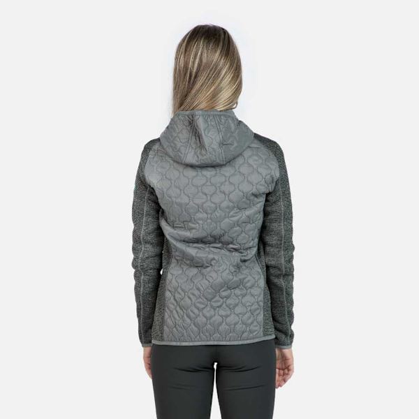 Izas Fleece Med Hætte Siresa Grå M Kvinde