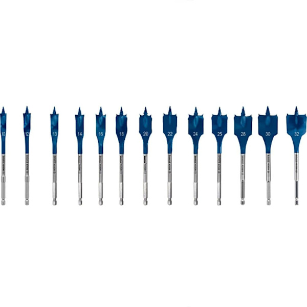 Bosch Professional Router Bit Expert Self Cut 10/12/13/14/16/18/20/22/24/25/28/30/32 Mm 13 Enheder Søvfarvet
