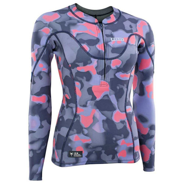 Ion Kvinna Långärmad T-shirt Neo Zip Top 1.5 Blå,Flerfärgad S