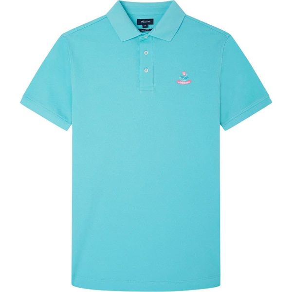 FaÇonnable Pima Birdie Kortærmet Polo Blå 2XL Mand