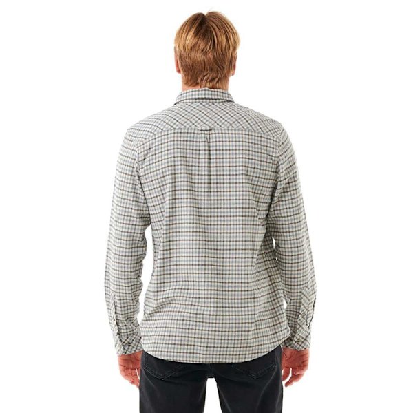 Rip Curl Classic Surf Checked Pitkähihainen Kauluspaita Harmaa XL Mies