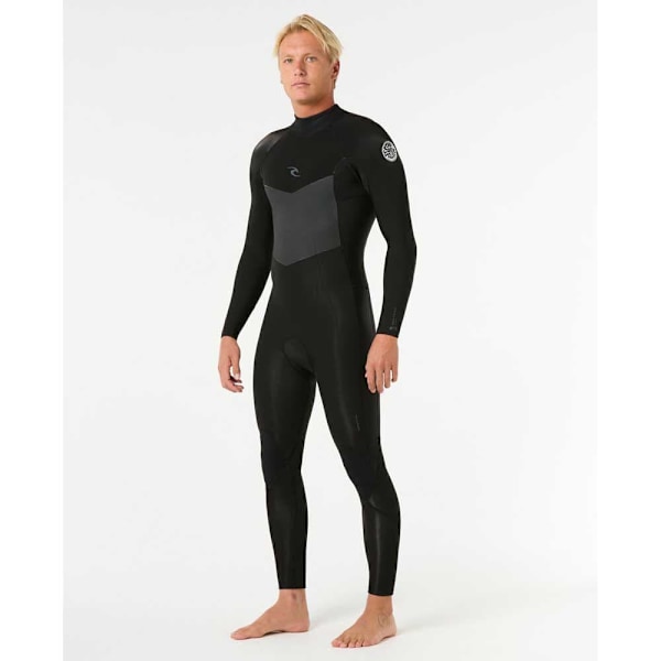 Rip Curl D/patrol 4/3 Mm Gb Stmr Pitkähihainen Neopreenipuku Jossa Vetoketju Selässä  XL
