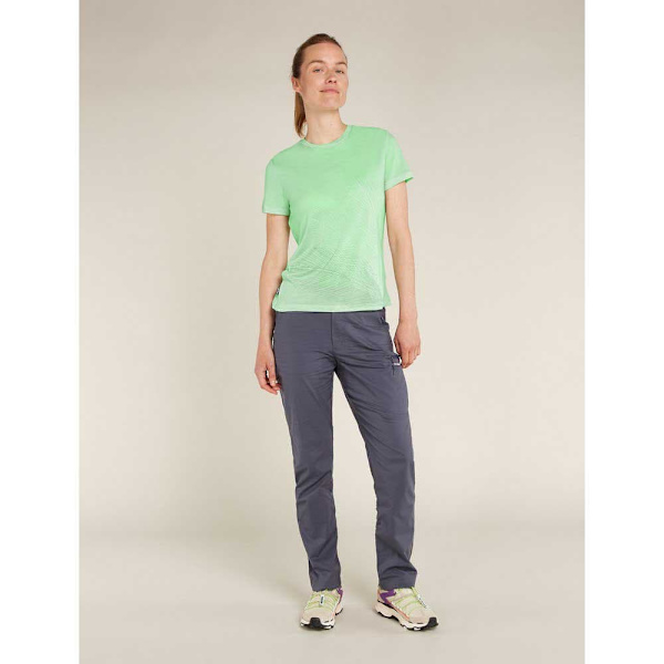 Icebreaker Merino Core Plume T-shirt Med Korte ærmer Grøn M Kvinde