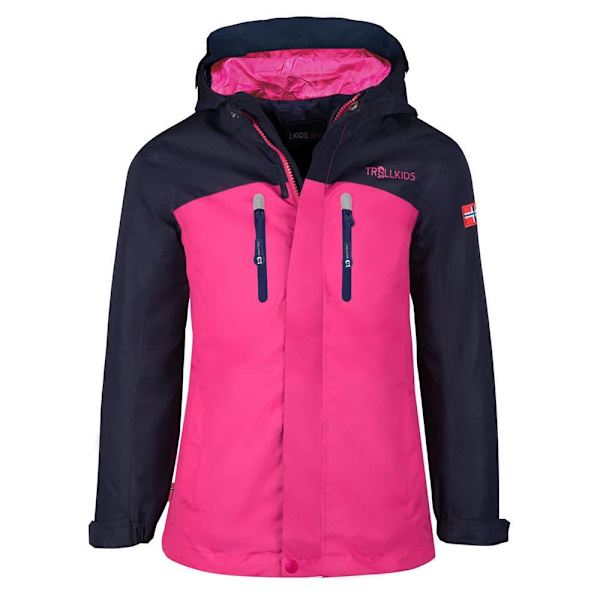 Trollkids Nusfjord Jacka Rosa 152 cm Pojke