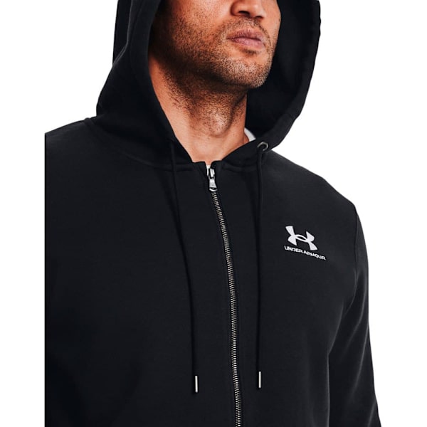 Under Armour Sweatshirt Med Full Dragkedja Essential Fleece Svart XL / Regular Man