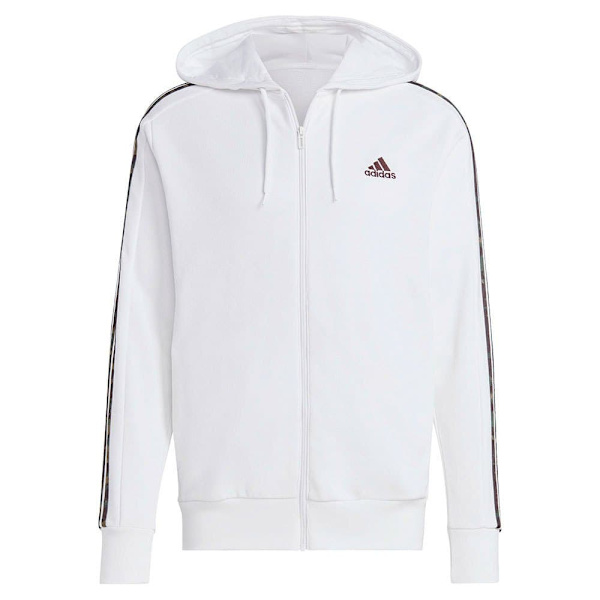 Adidas Sportswear Sweatshirt Med Full Dragkedja 3s Ft Vit M / Regular Man