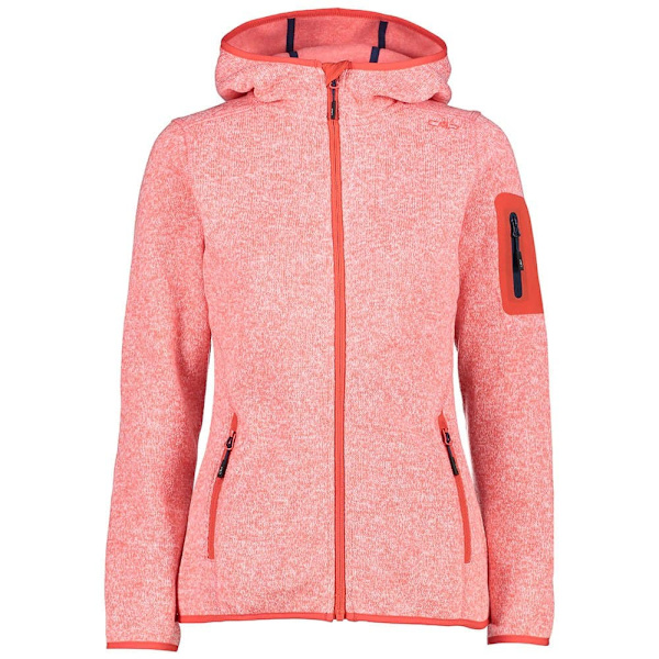 Cmp Fleece Med Huva Jacket 3h19826 Orange XS Kvinna