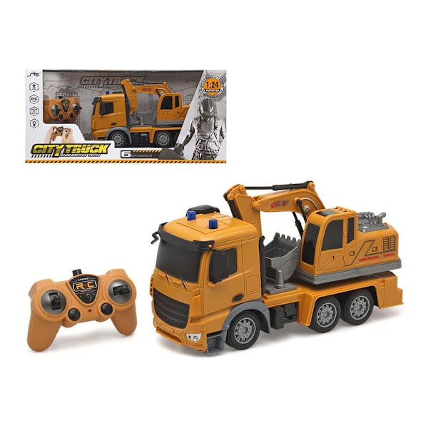 Atosa Oplader Og Batteri 47x23 Cm 1:24 Lastbil Gylden
