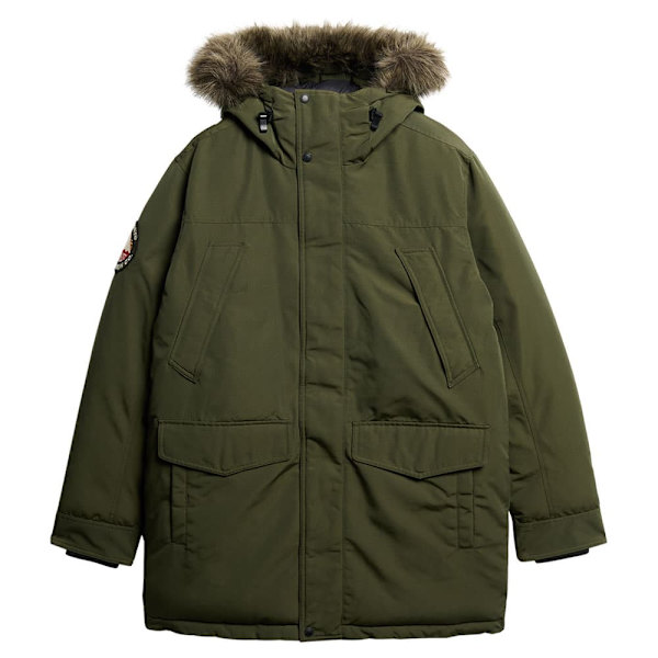Superdry Everest Faux Fur Jacka Grönt L Man