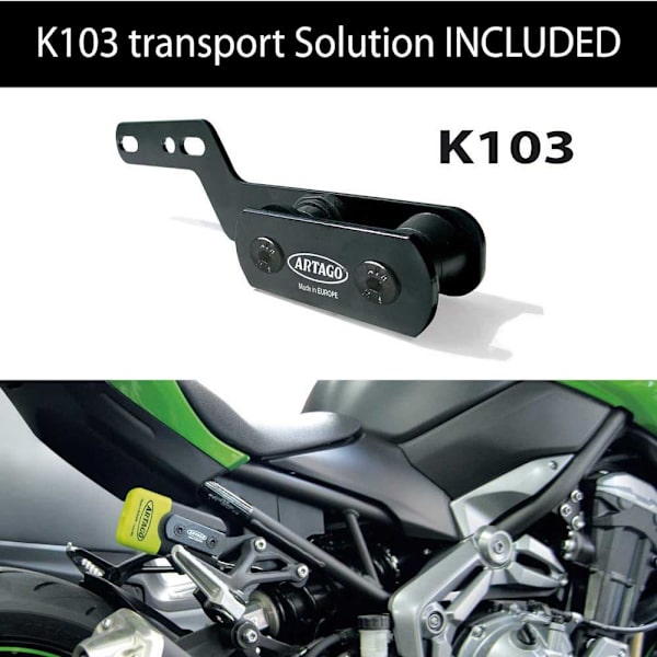 Artago K 103 Kawasaki Z900 Tuki+69x Kawasaki Z900 Levyn Lukitus Keltainen