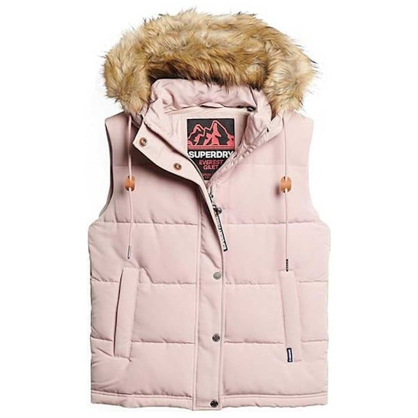 Superdry Väst Everest Faux Fur Rosa XS Kvinna