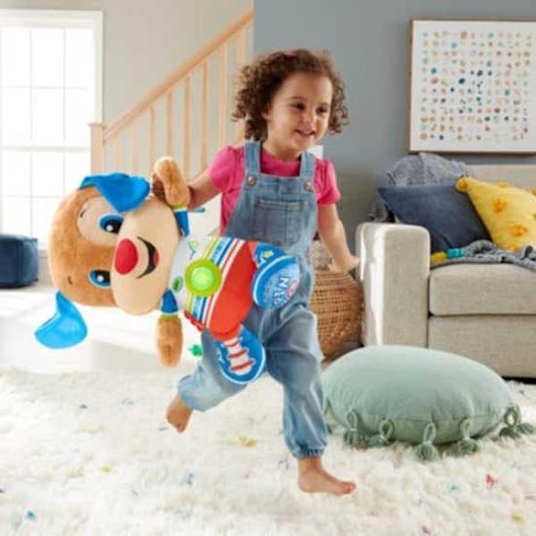 Fisher Price Skratta Och Lära Dig Stor Leksaksvalp Med Ljud Flerfärgad 18 Months