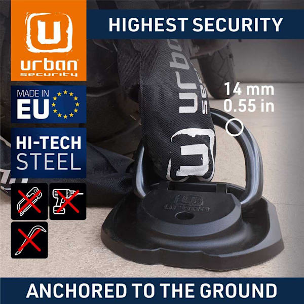 Urban Security Ankerlås Ur55 Sort