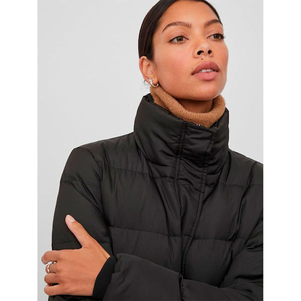 Vila Täcka Camisa New Down Svart 42 Kvinna