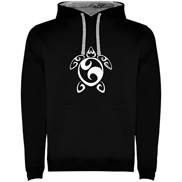 Kruskis Sea Turtle Tribal Two-colour Hættetrøje Sort 3XL Mand