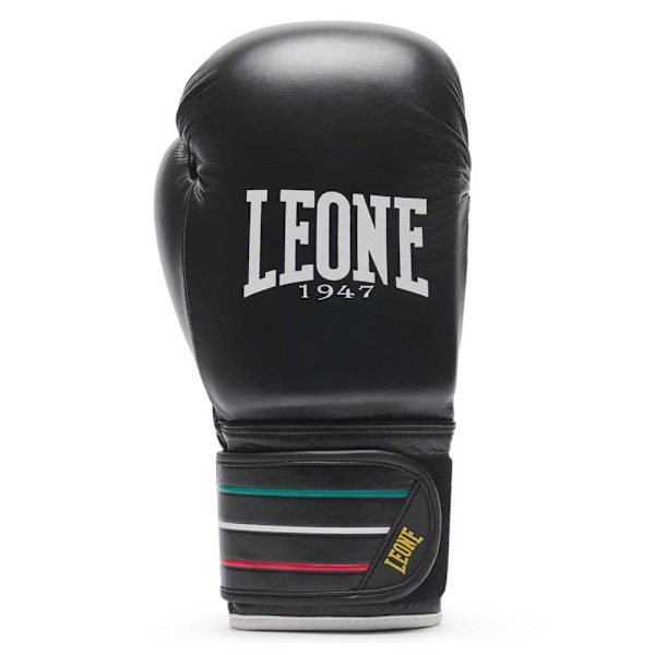 Leone1947 Boksehandsker I Kunstlæder Flag Sort 14 oz
