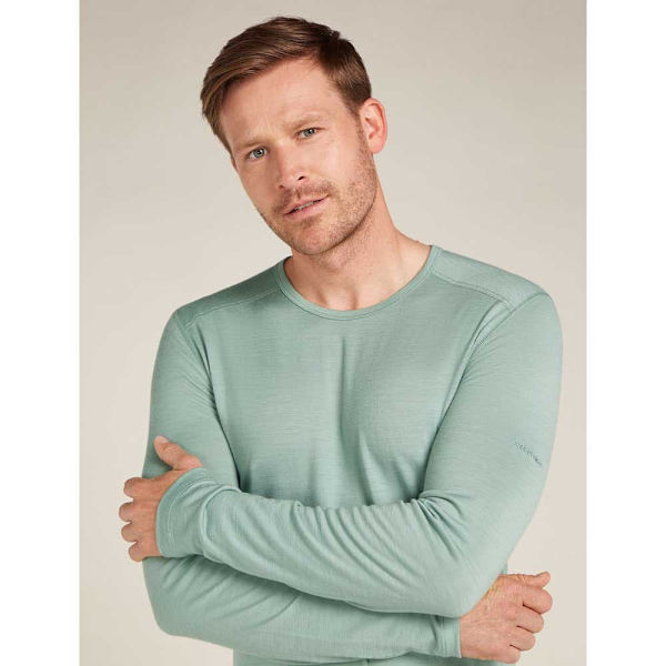 Icebreaker Merino 200 Oasis Langærmet Baselayer Grøn XL Mand