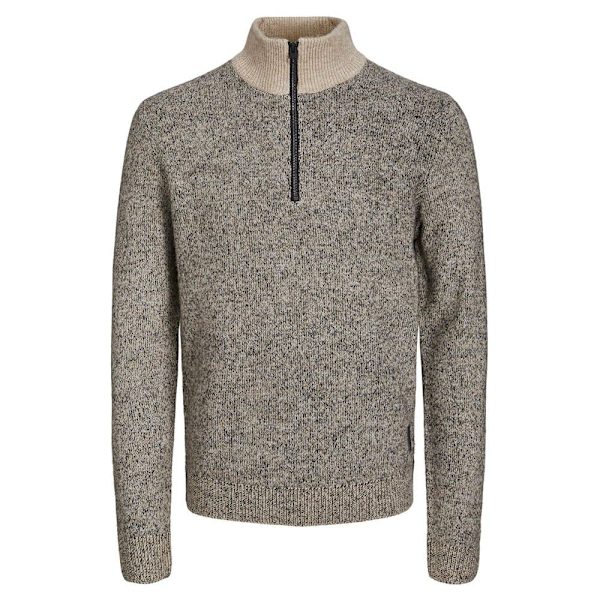 Jack & Jones Sweater Med Halv Lynlås Space Grå S Mand