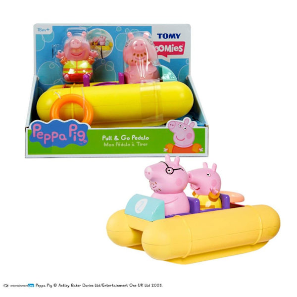 Bizak Aquatico Dæk Og Rutsjebaner Peppa Pig Patin Gul