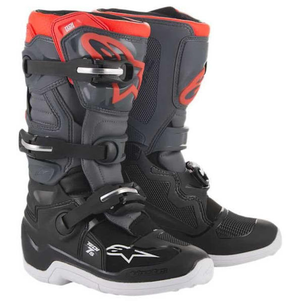 Alpinestars Ungdoms Motorcykelstøvler Tech 7s Sort,Grå EU 35 1/2 Dreng