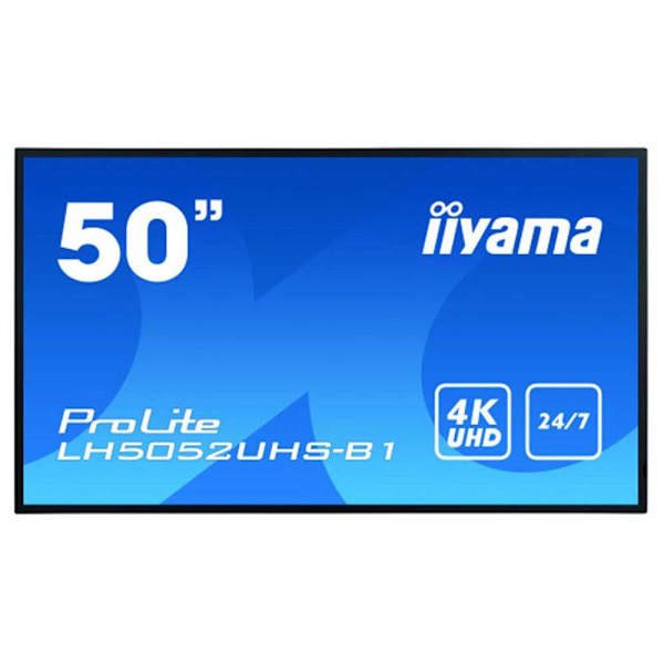 Iiyama Tryk På Skærm Prolite Lh5052uhs-b1 49´´ 4k Va Led Sort Europe PAL / EU Plug