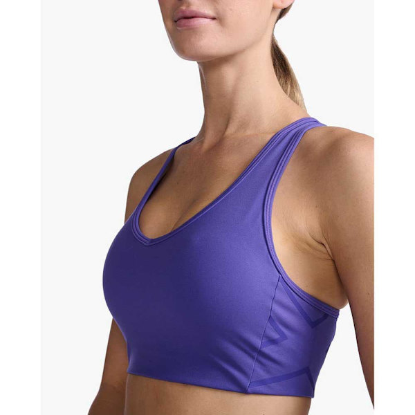 2xu Sport-bh Medium Support Motion Racerback Lila XL Kvinna