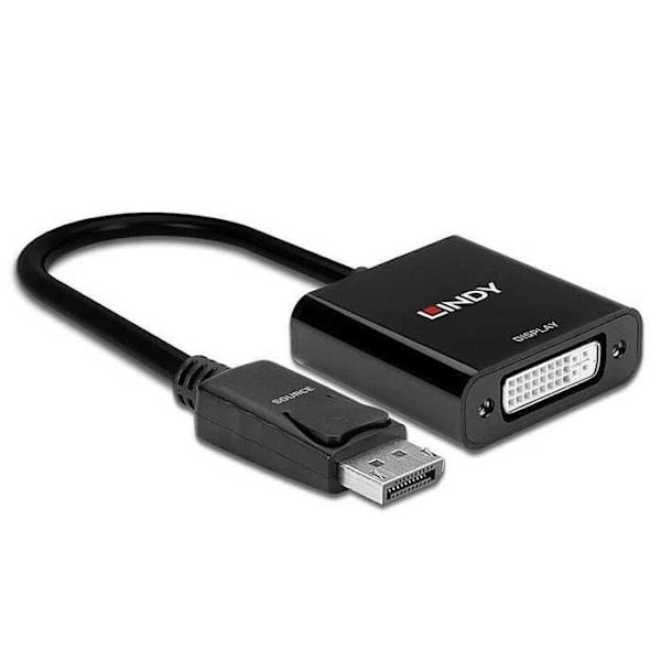 Lindy Iec 1 M Displayport Till Dvi-adapter Silver
