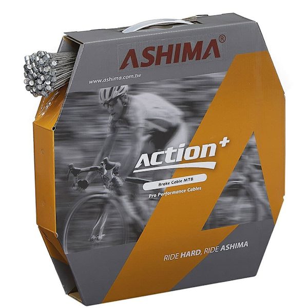 Ashima Bremsekabel Mtb Universale Action+ Slick 100 Enheder Søvfarvet 1.5 x 1700 mm