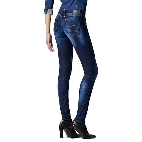 G-star Jeans Lynn Mid Waist Skinny Blå 30 / 32 Kvinna