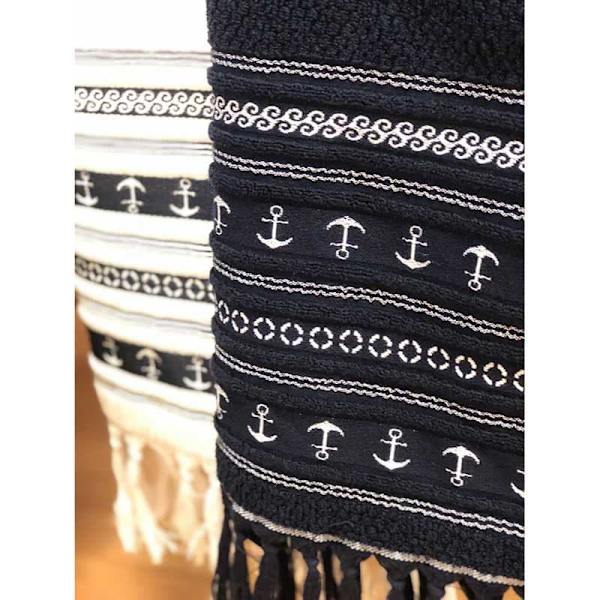 Marine Business Håndklæde Sæt Santorini Anchors Sort