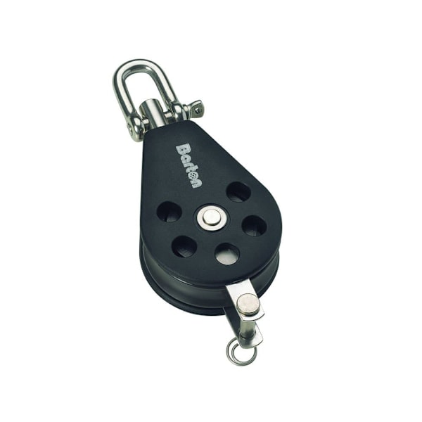 Barton Marine Enkel Vridbar Remskiva Med Repstöd 385kg 10 Mm Silver 45 x 122 mm