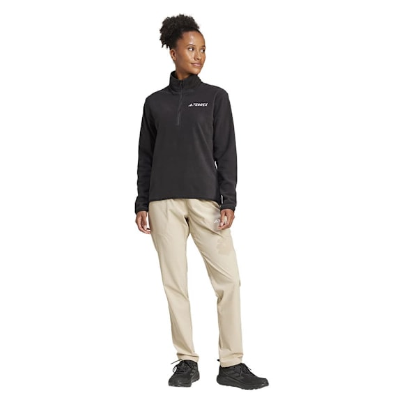 Adidas Multi Essentials Fleece Med Halv Dragkedja Grå M Kvinna