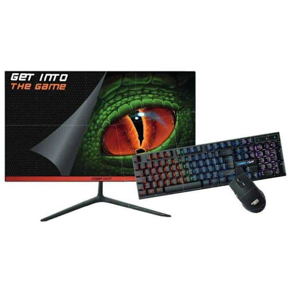 Keep Out Gaming Monitor Xgm22kitv2 22´´ Full Hd Va Led 75hz Sort, Rød
