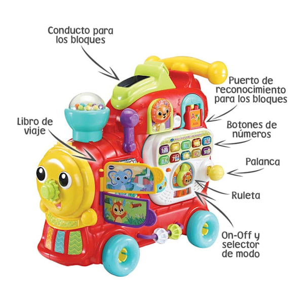 Vtech Train For Ride Abc Monivärinen 12-24 Months