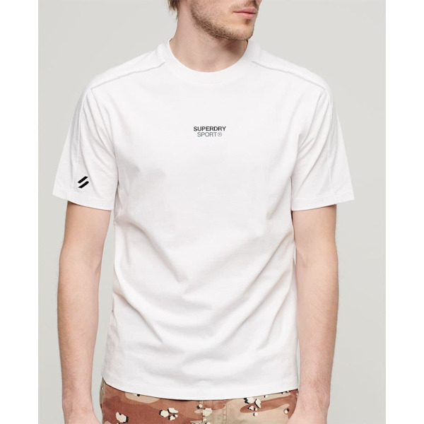 Superdry Sport Tech Logo Relaxed T-shirt Med Korta ärmar Vit 3XL Man