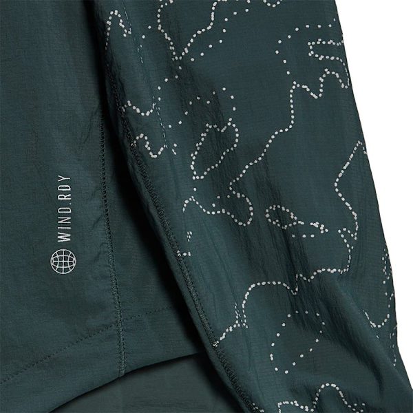 Adidas Jacka Xcity Cover Up Grönt M Kvinna