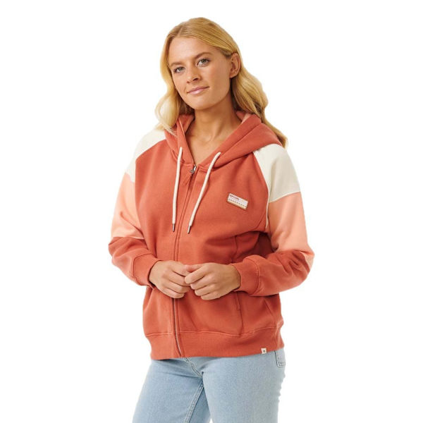 Rip Curl Galicia Full Sweatshirt Med Dragkedja Röd,Orange S Kvinna