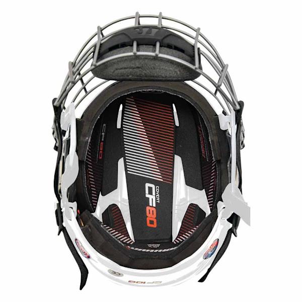 Warrior Ishockeyhjälm Covert Cf 80 Combo Vit L