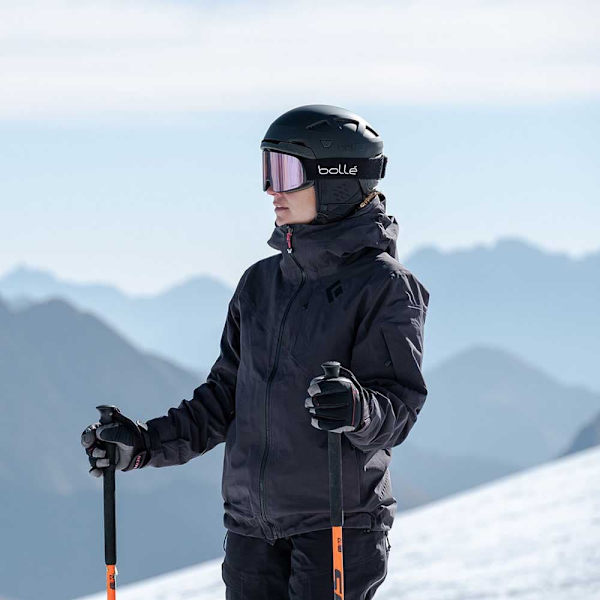 Bolle Nevada Small Skidglasögon Svart Volt Pink/CAT2