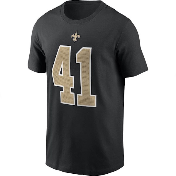 Nike New Orleans Saints Nfl Lyhythihainen T-paita Musta L Mies