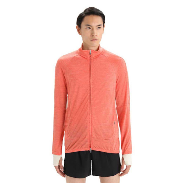 Icebreaker Zone Knit Zip Tröja Orange L Man