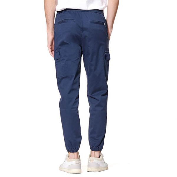 Original Penguin Tencel Stretch Cargobyxor Blå 31 / 32 Man