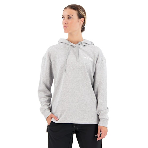 Adidas Hættetrøje Organiser Logo Grå M Kvinde