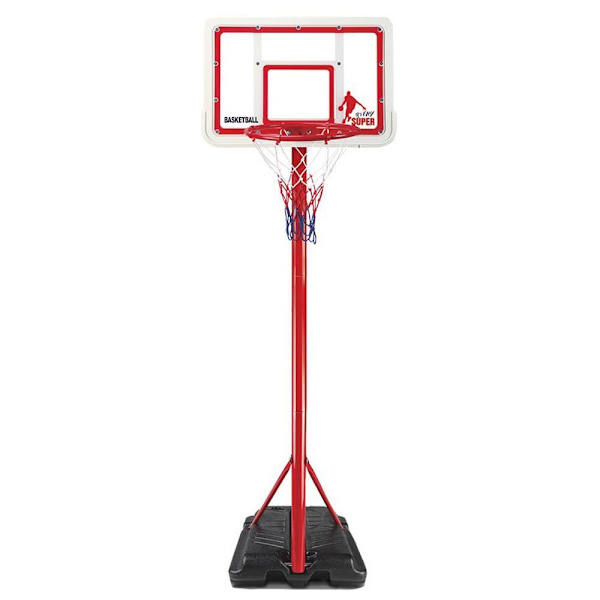 Devessport Justerbar Basketballkurv Junior Rød 195 cm