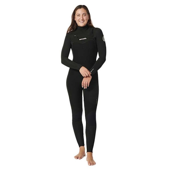 Rip Curl Langærmet Neoprendragt Med Brystlynlås D/patrol 4/3 Mm Sort 10