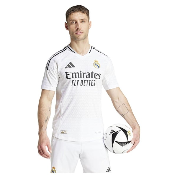 Adidas Real Madrid Authentic 24/25 Lyhythihainen Kotipaita Valkoinen M