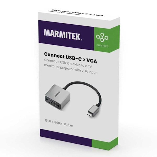 Marmitek Usb-c Til Vga-adapter 674158 Søvfarvet