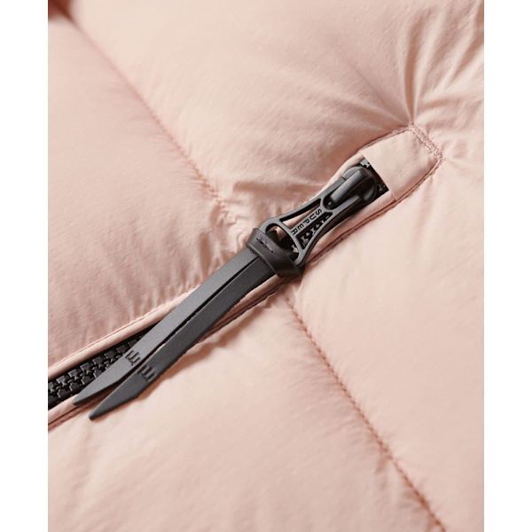 Superdry Faux Fur Puffjacka Rosa L Kvinna