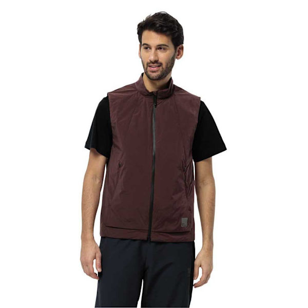 Jack Wolfskin Commute Ins Vest Brun M Mand
